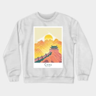 Dawn at the Great Wall - Majestic China Series Crewneck Sweatshirt